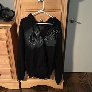 All black O’Neil zip up with hood xl